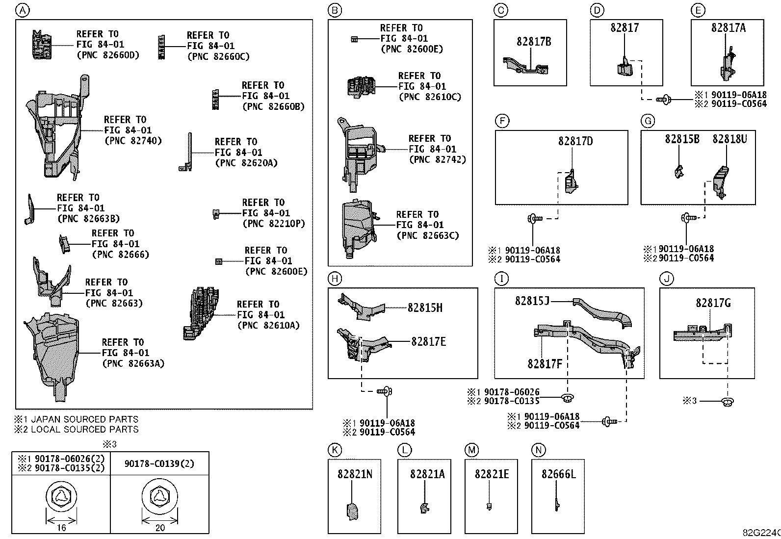 82154-0E720 WIRE, REAR DOOR, NO.2 product image