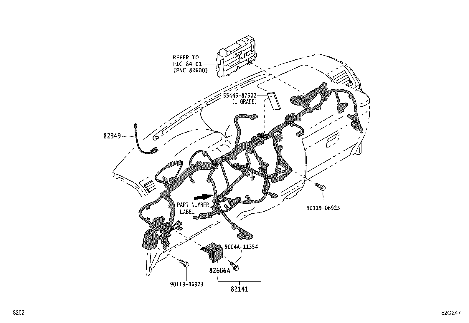 82121-BZK80 WIRE, ENGINE product image