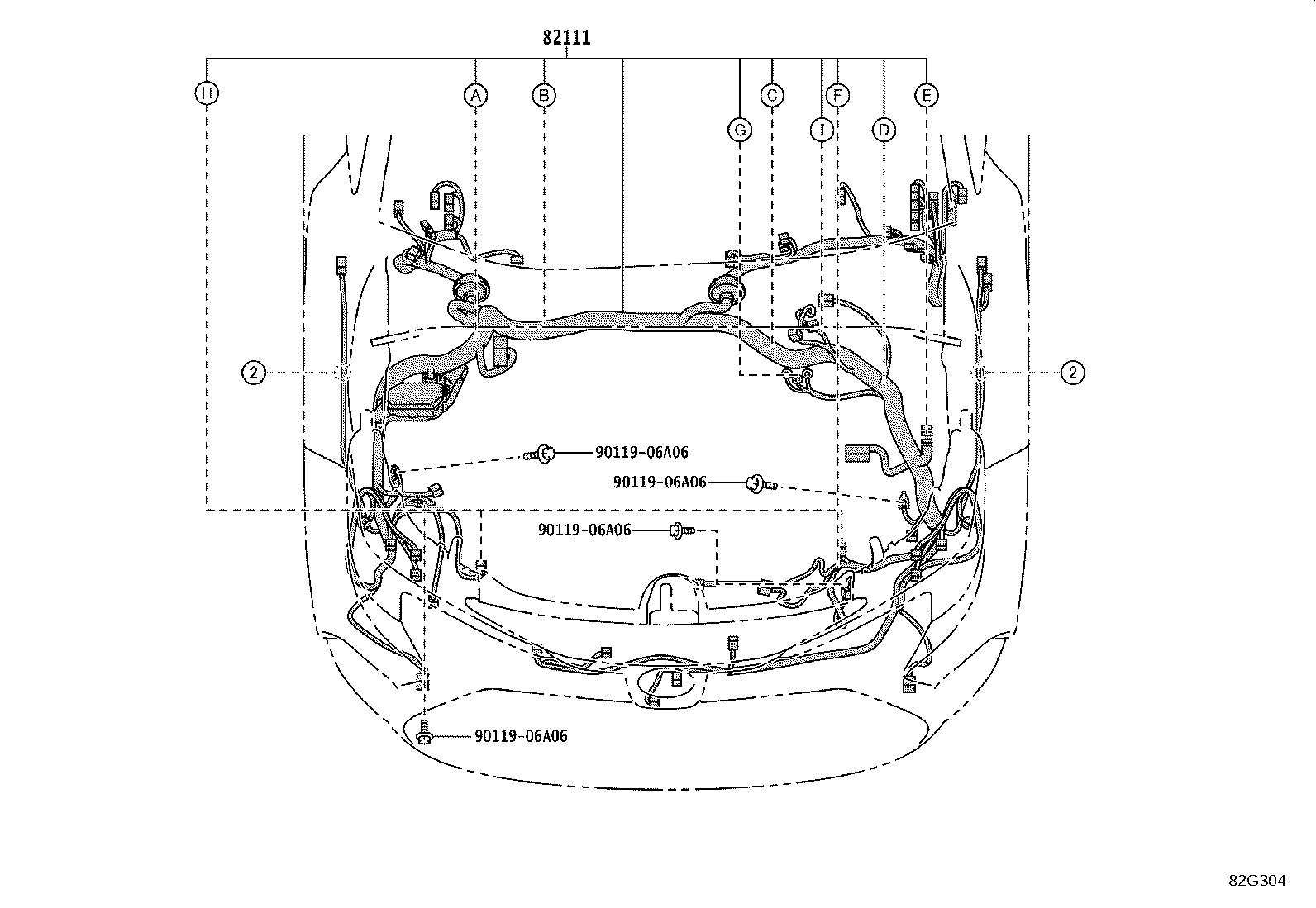 82151-1AF00 WIRE, FRONT DOOR, RH product image