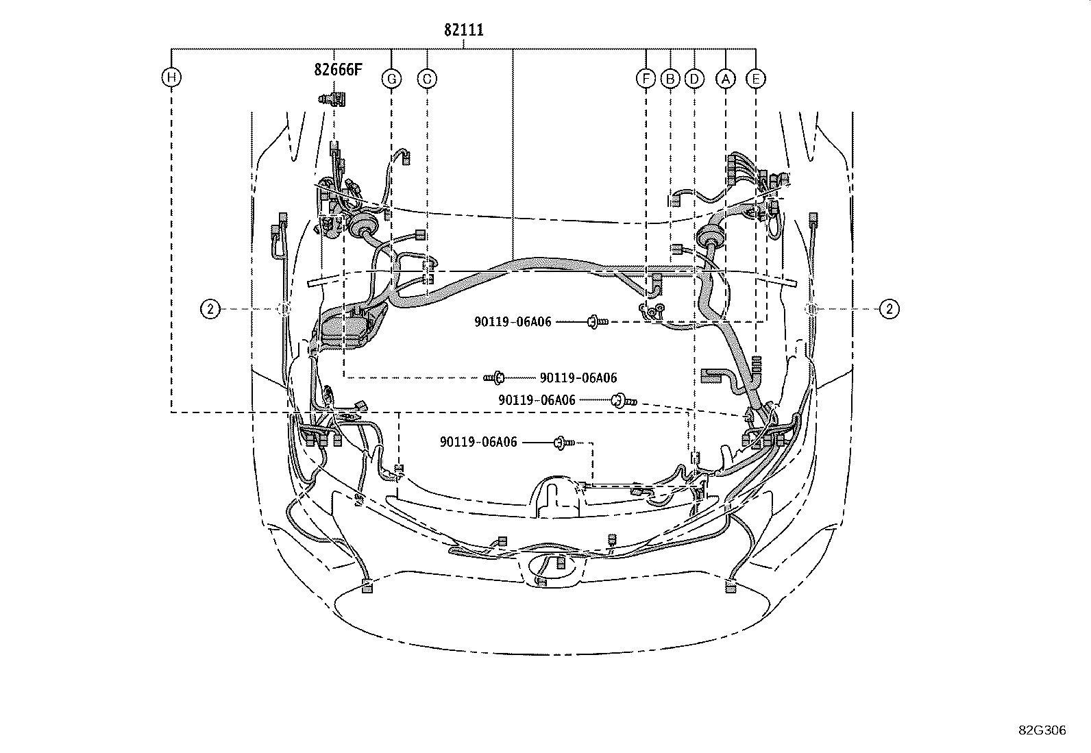 82151-1AF00 WIRE, FRONT DOOR, RH product image