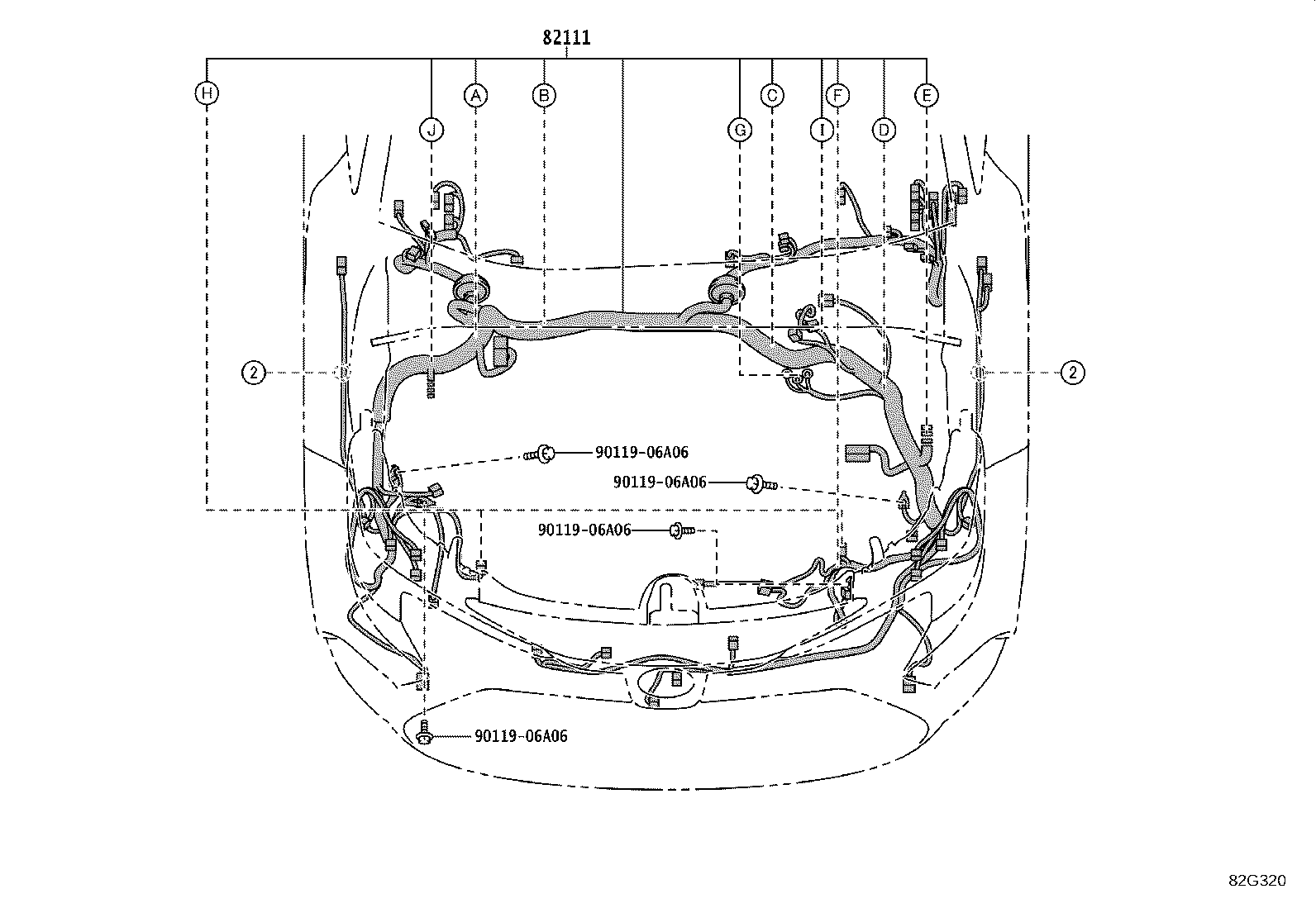 82151-1AD01 WIRE, FRONT DOOR, RH product image