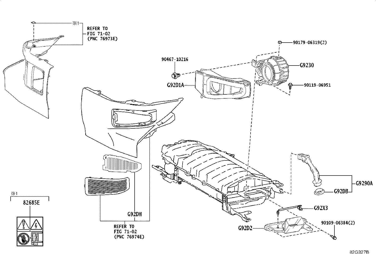 28897-24040 PLATE, BATTERY CAUTION product image