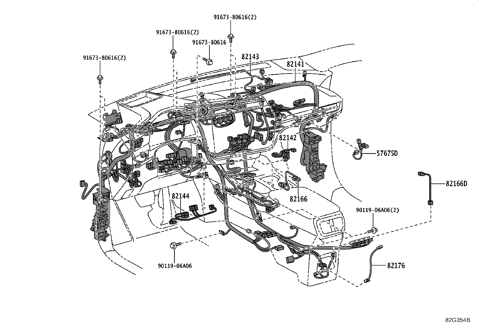 82111-46690 WIRE, MOTOR COMPARTMENT, MAIN product image