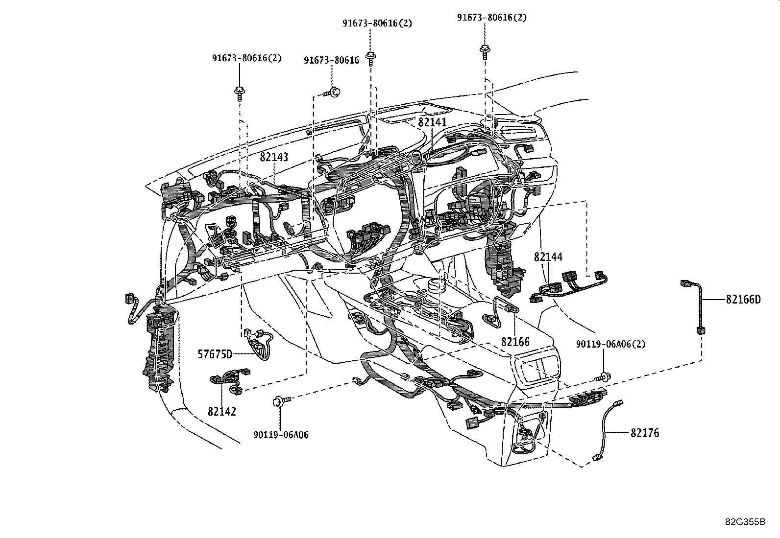 82111-46690 WIRE, MOTOR COMPARTMENT, MAIN product image