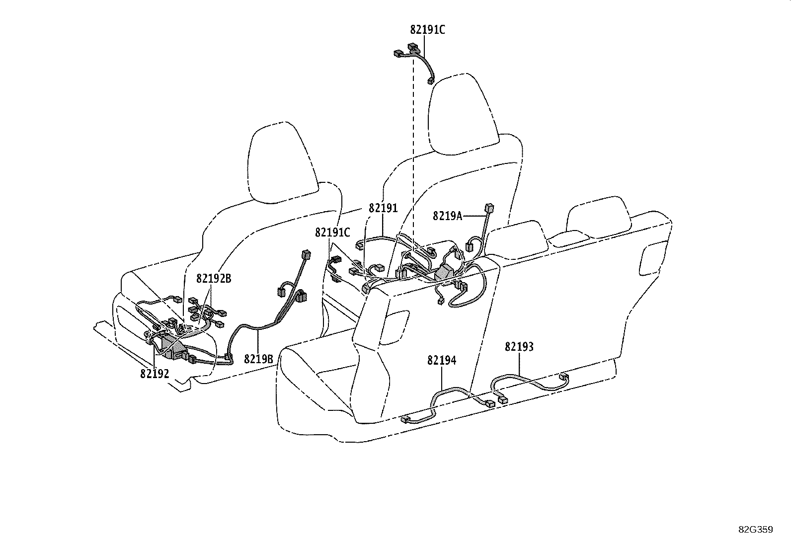 82111-46690 WIRE, MOTOR COMPARTMENT, MAIN product image