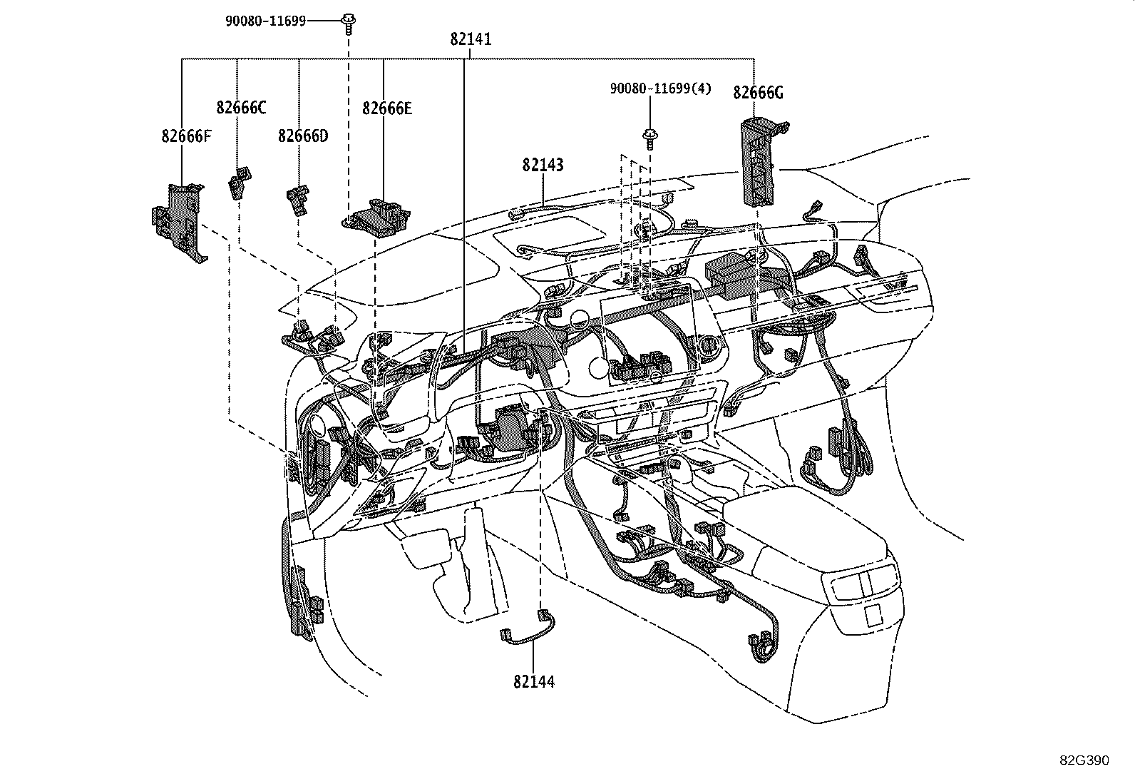 82191-F6040 WIRE, FRONT SEAT, RH product image