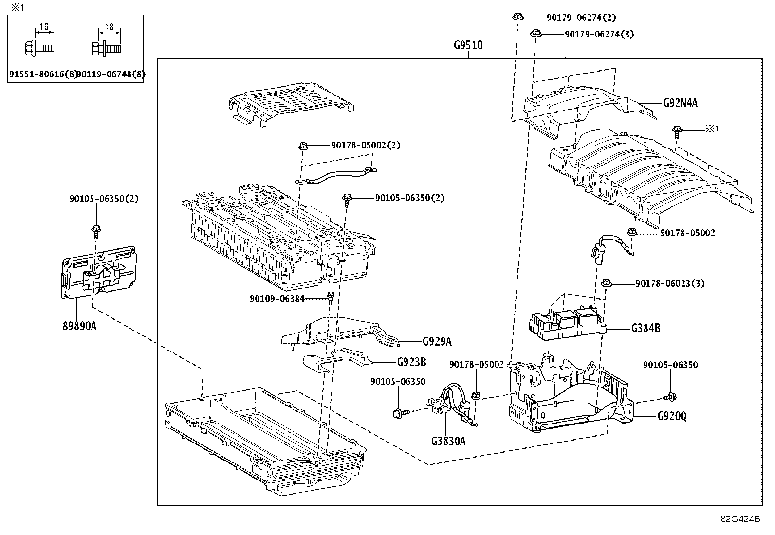 28897-24040 PLATE, BATTERY CAUTION product image
