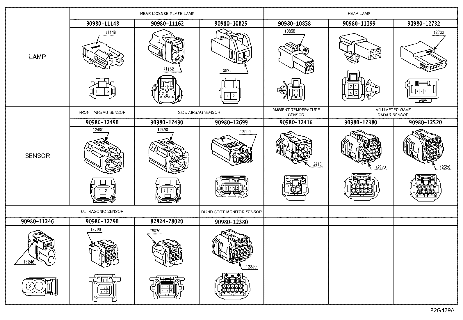 82817-12N70 PROTECTOR, WIRING HARNESS, NO.2 product image
