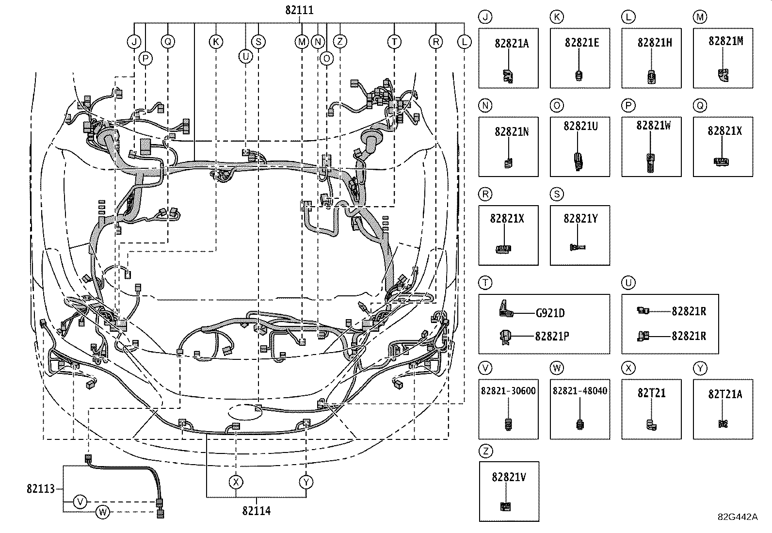 82817-48X80 PROTECTOR, WIRING HARNESS, NO.16 product image