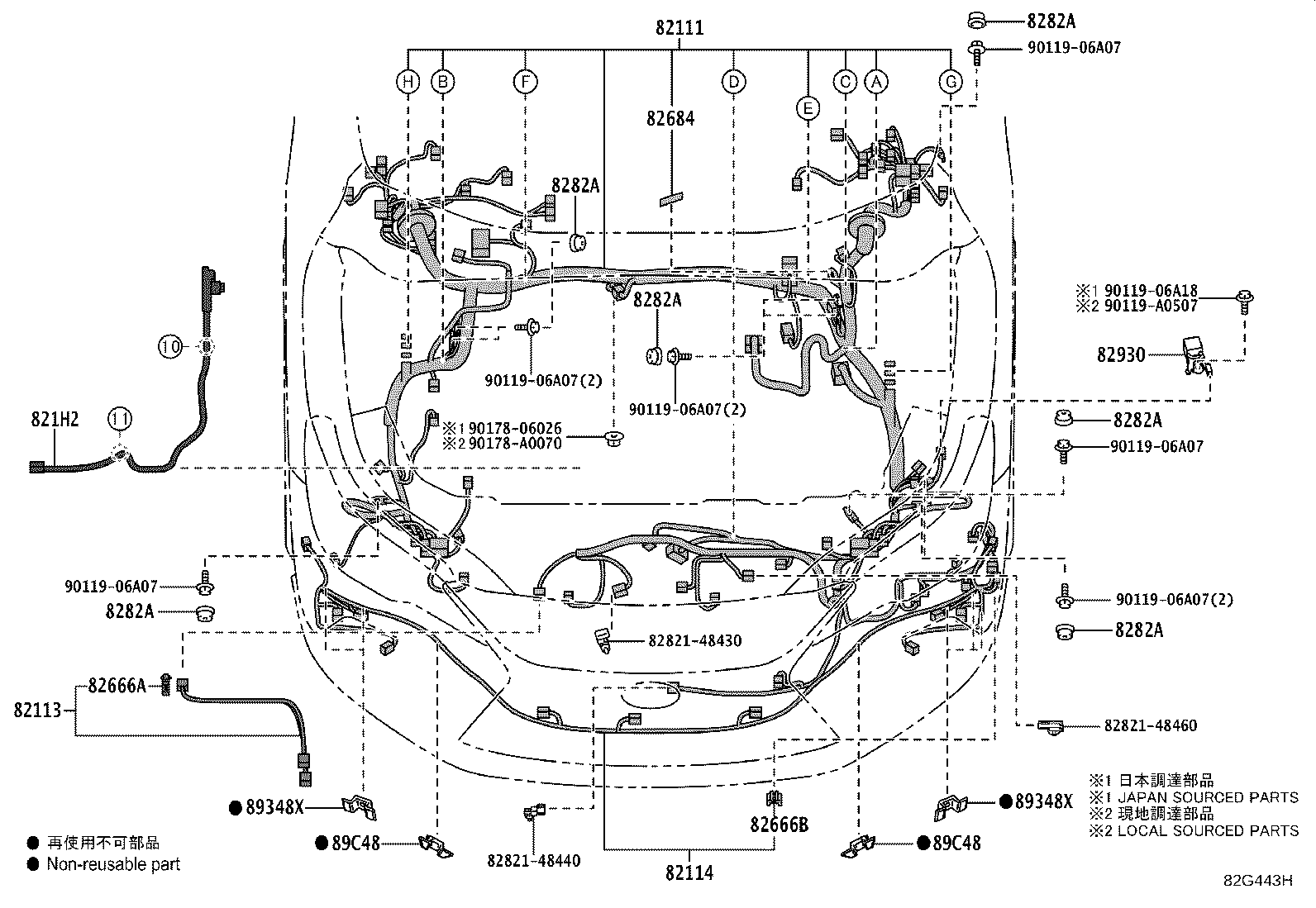 82164-48390 WIRE, FRAME product image