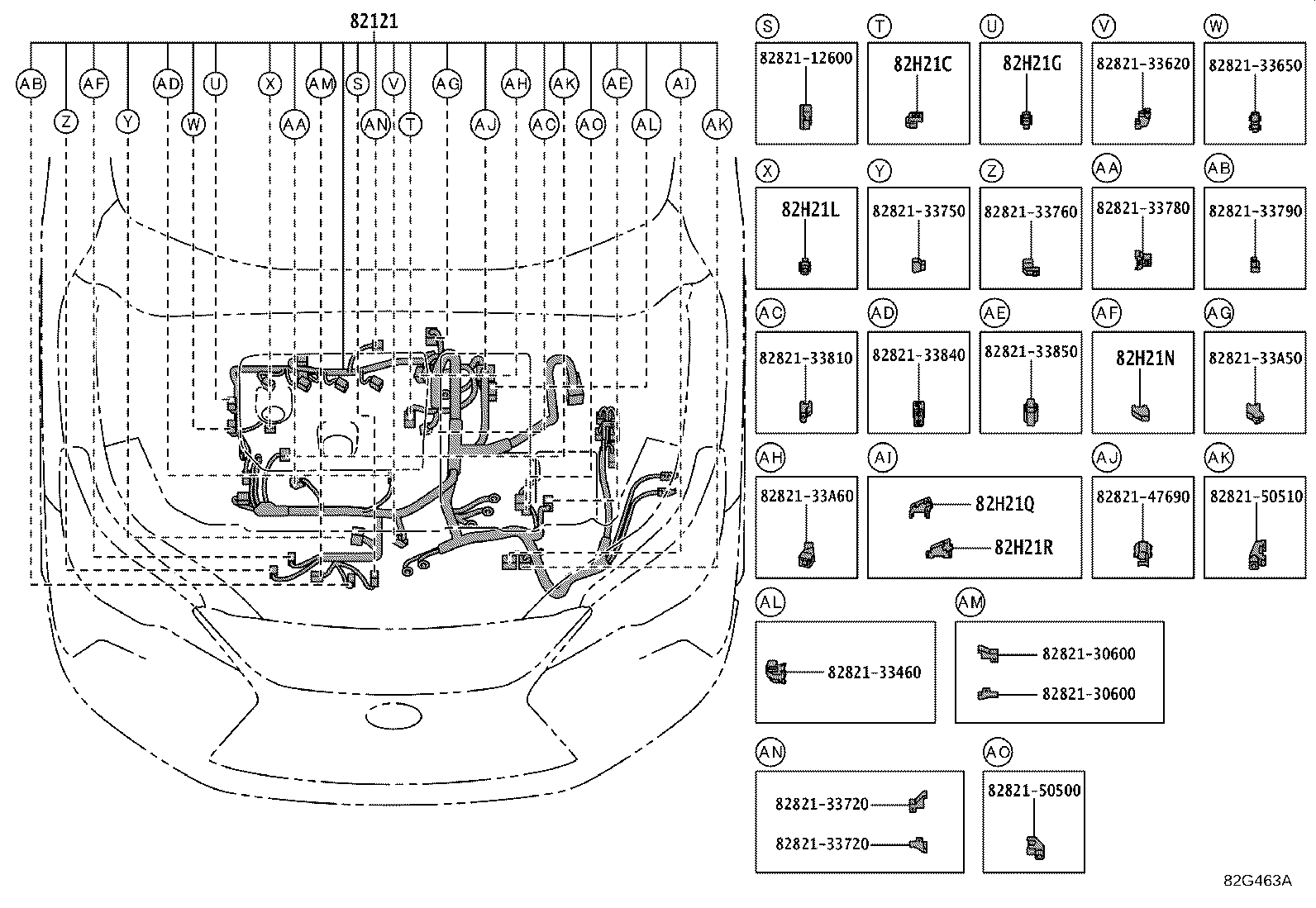 82164-48390 WIRE, FRAME product image