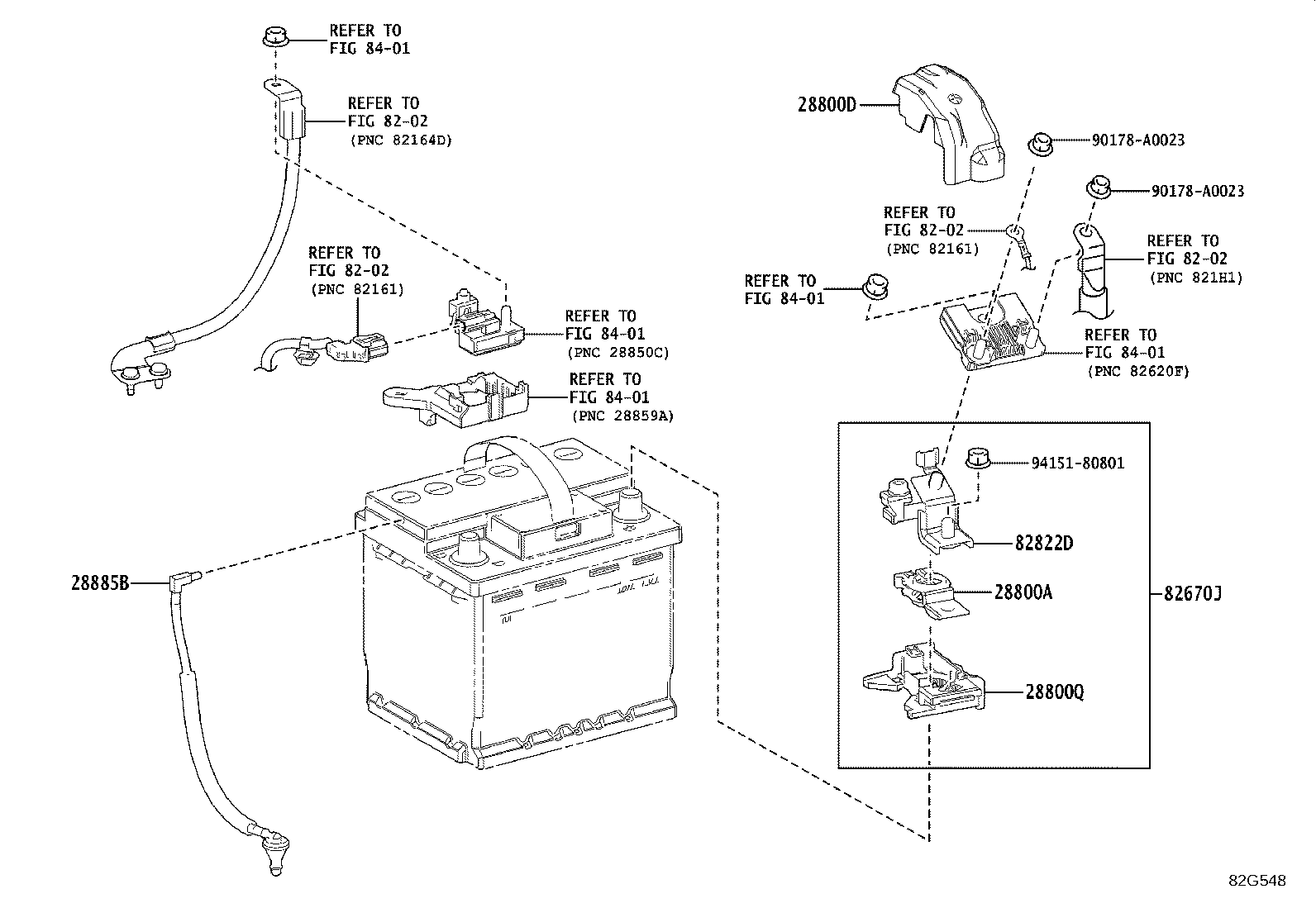 28885-F2070 HOSE, BATTERY product image
