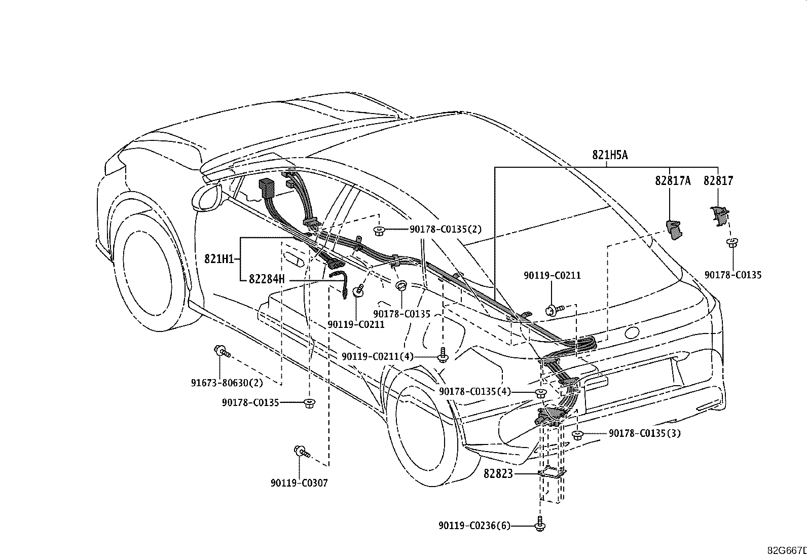 82817-03040 PROTECTOR, WIRING HARNESS, NO.1 product image