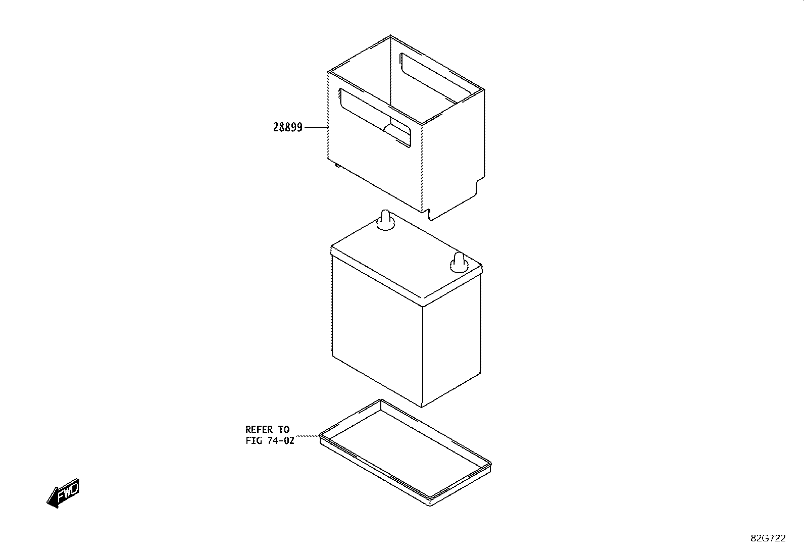 28898-WC002 LABEL, BATTERY INFORMATION product image