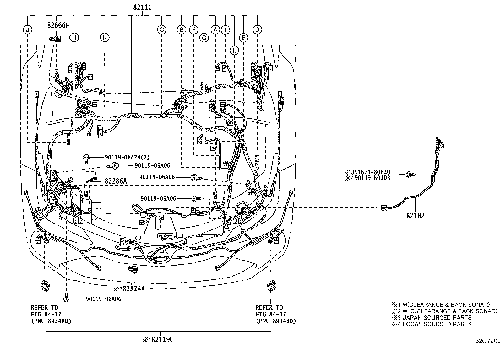 82817-47N40 PROTECTOR, WIRING HARNESS, NO.2 product image