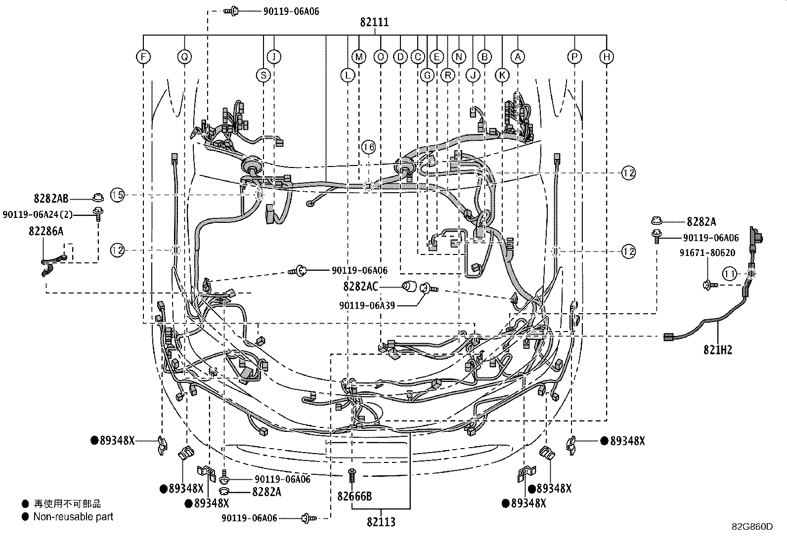 82142-47870 WIRE, INSTRUMENT PANEL, NO.2 product image