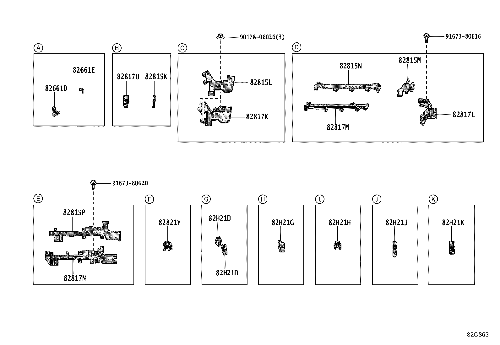 82142-47870 WIRE, INSTRUMENT PANEL, NO.2 product image