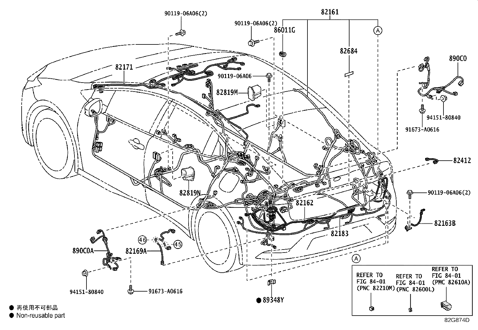 82142-47500 WIRE, INSTRUMENT PANEL, NO.2 product image