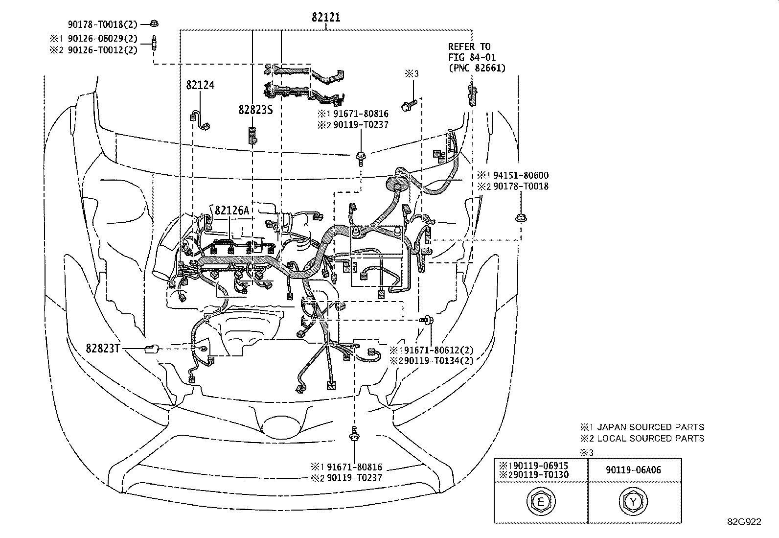 82121-0DR10 WIRE, ENGINE product image