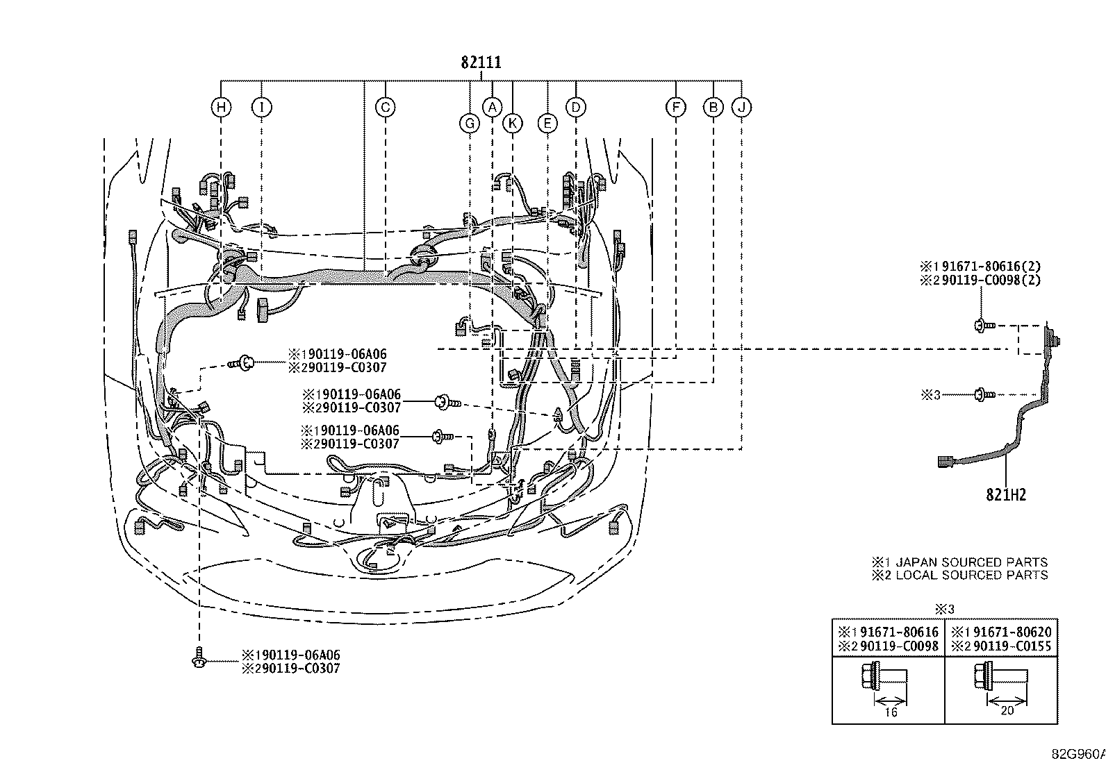 82817-02R60 PROTECTOR, WIRING HARNESS, NO.3 product image