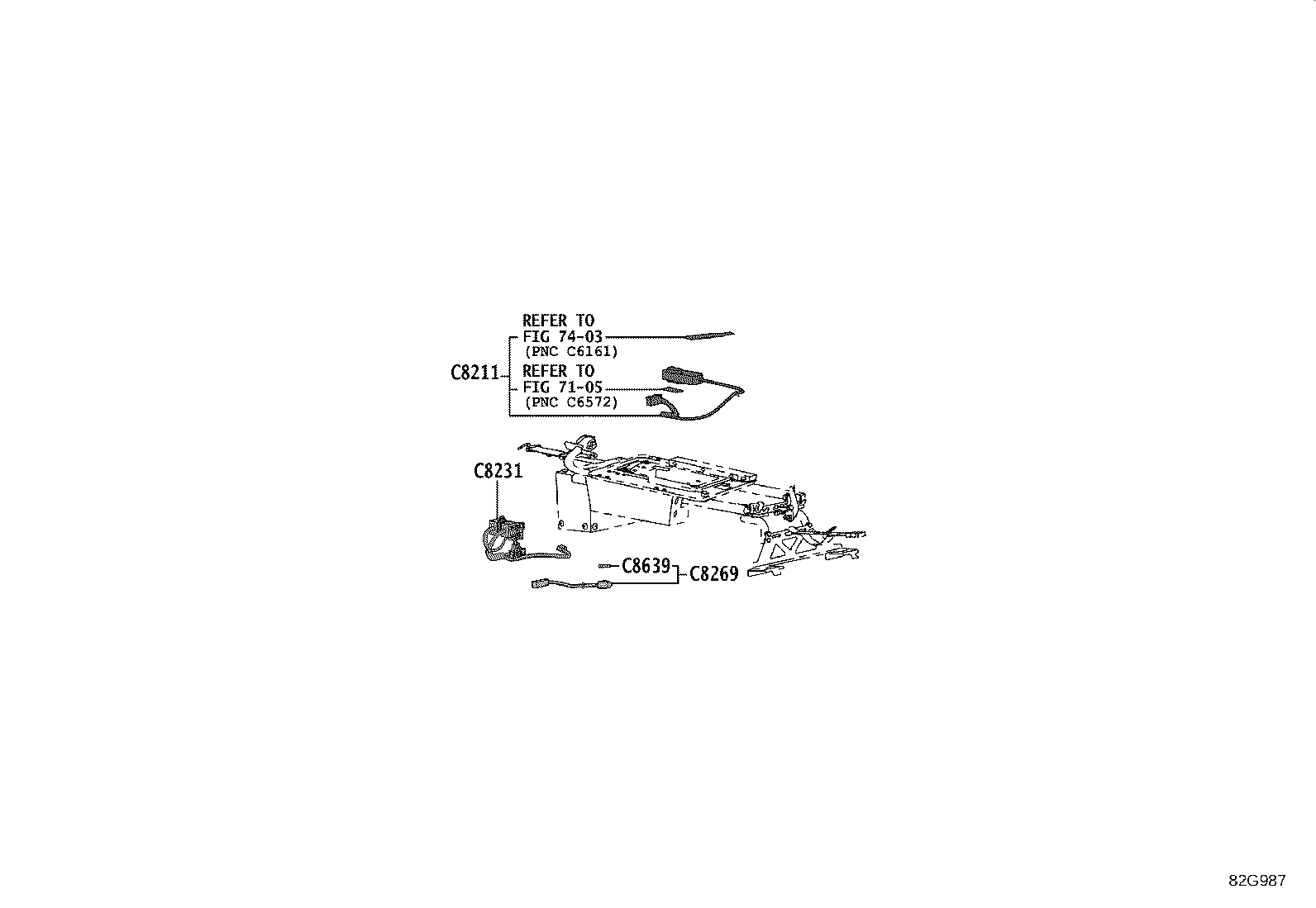 82053-B1010 WIRE, REAR DOOR, RH product image