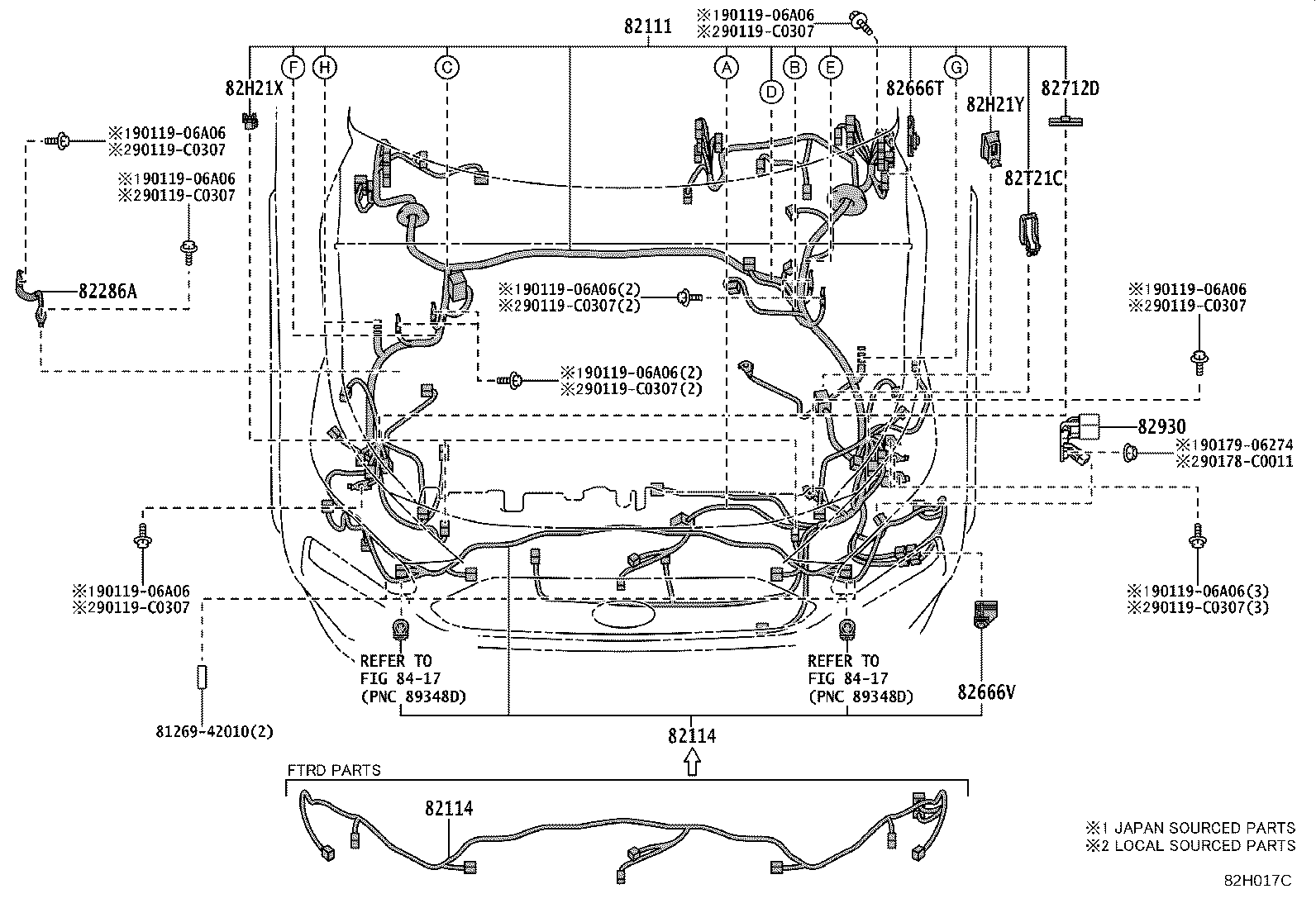 82121-0R332 WIRE, ENGINE product image