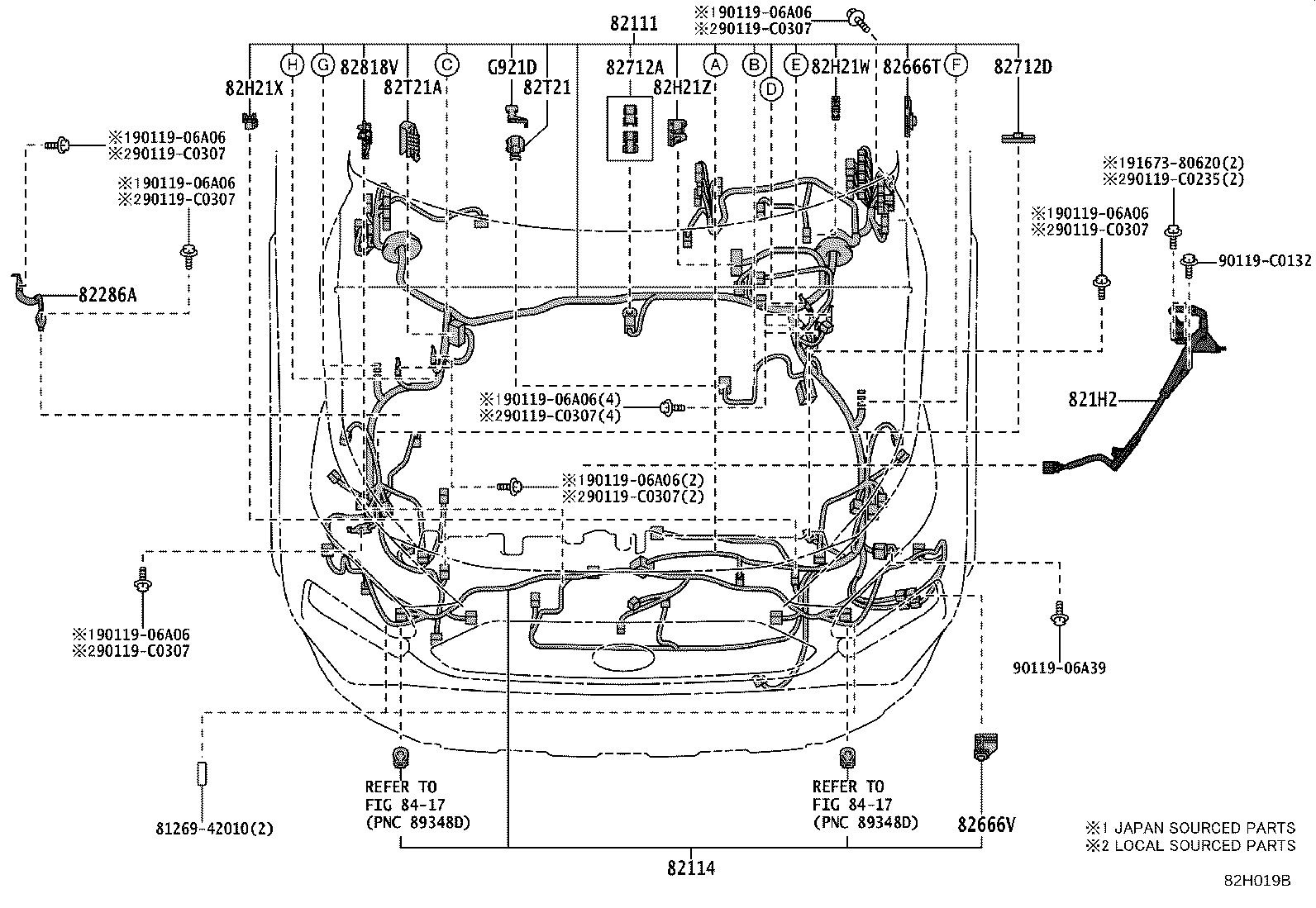82121-0R332 WIRE, ENGINE product image