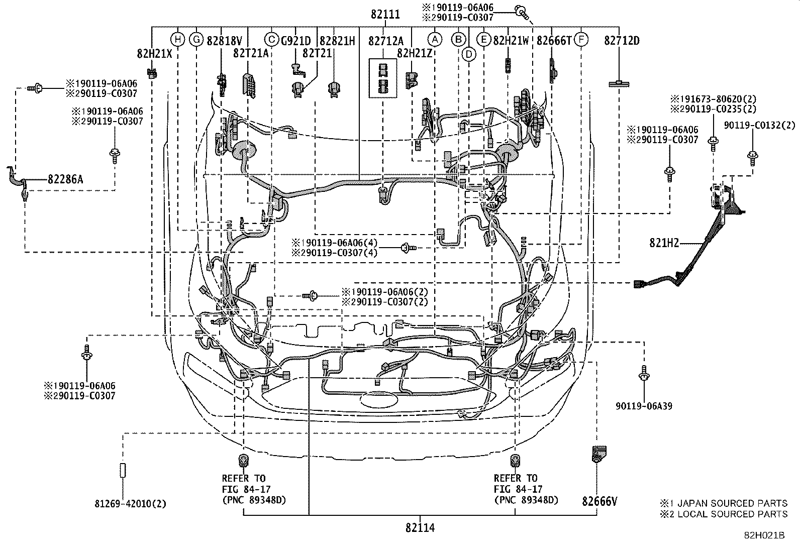 82121-0R332 WIRE, ENGINE product image