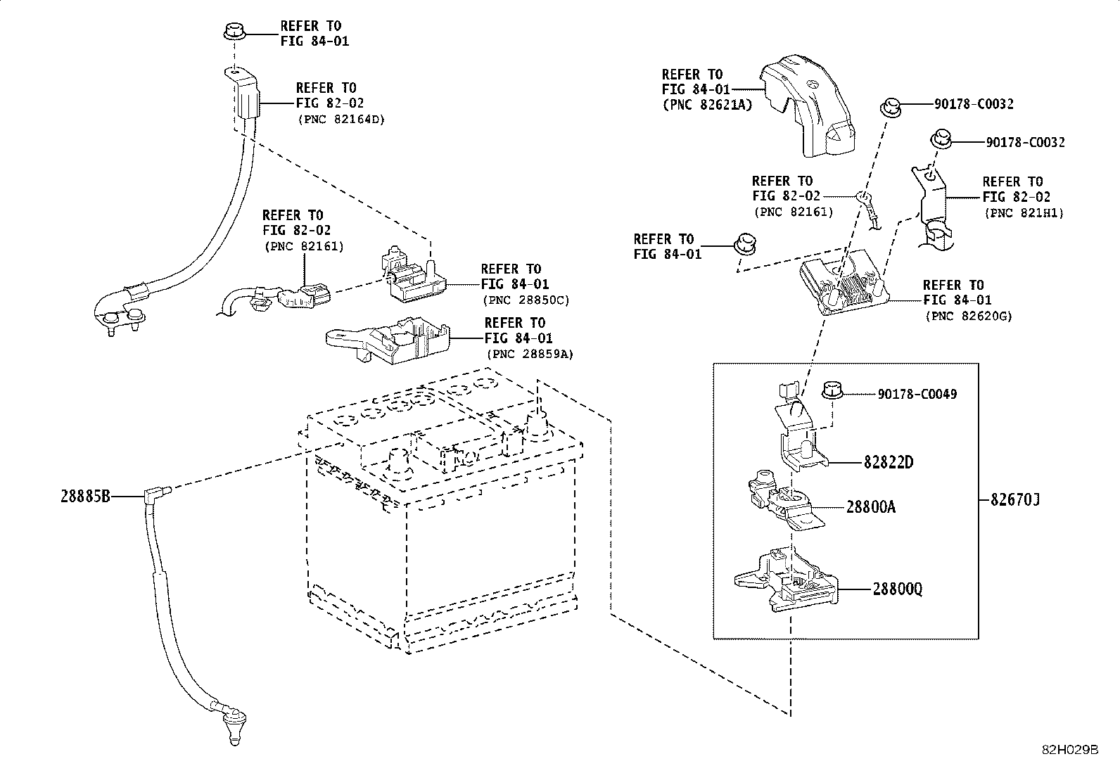 28885-F2080 HOSE, BATTERY product image