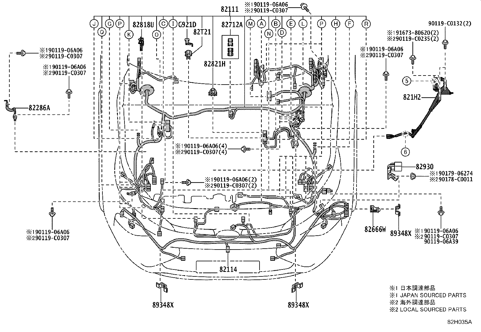82121-0R402 WIRE, ENGINE product image