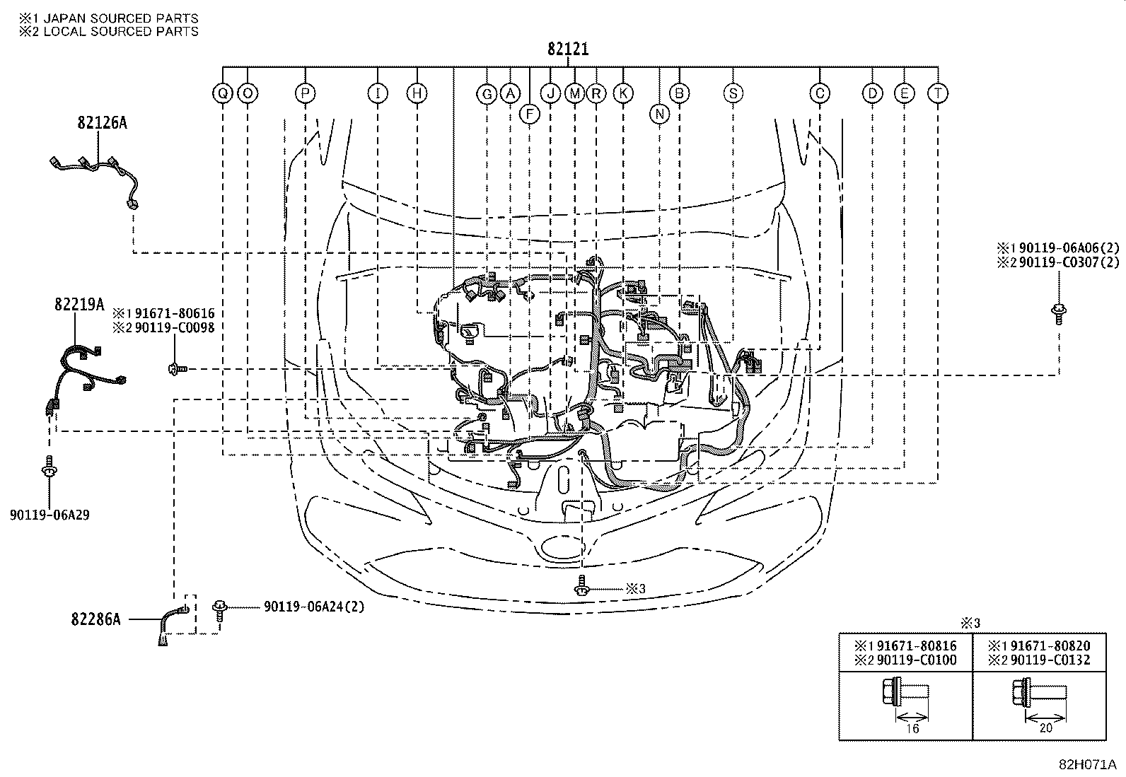 82140-02520 WIRE, INSTRUMENT PANEL, NO.2 product image