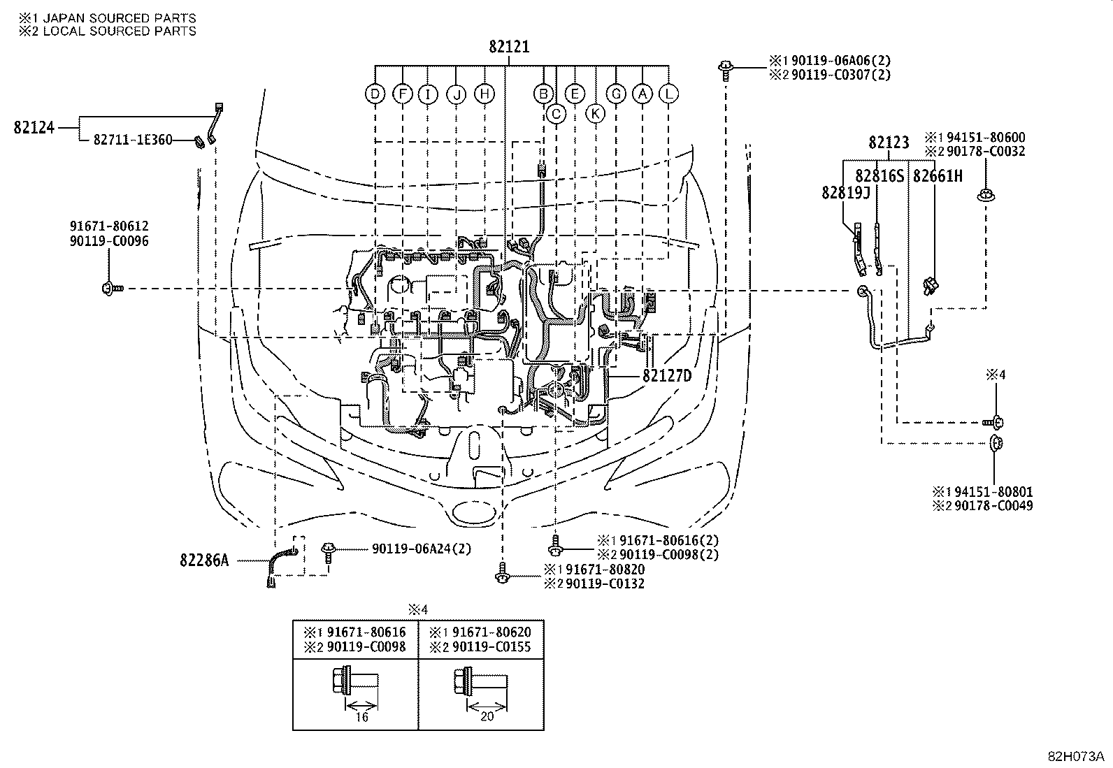 82140-02520 WIRE, INSTRUMENT PANEL, NO.2 product image