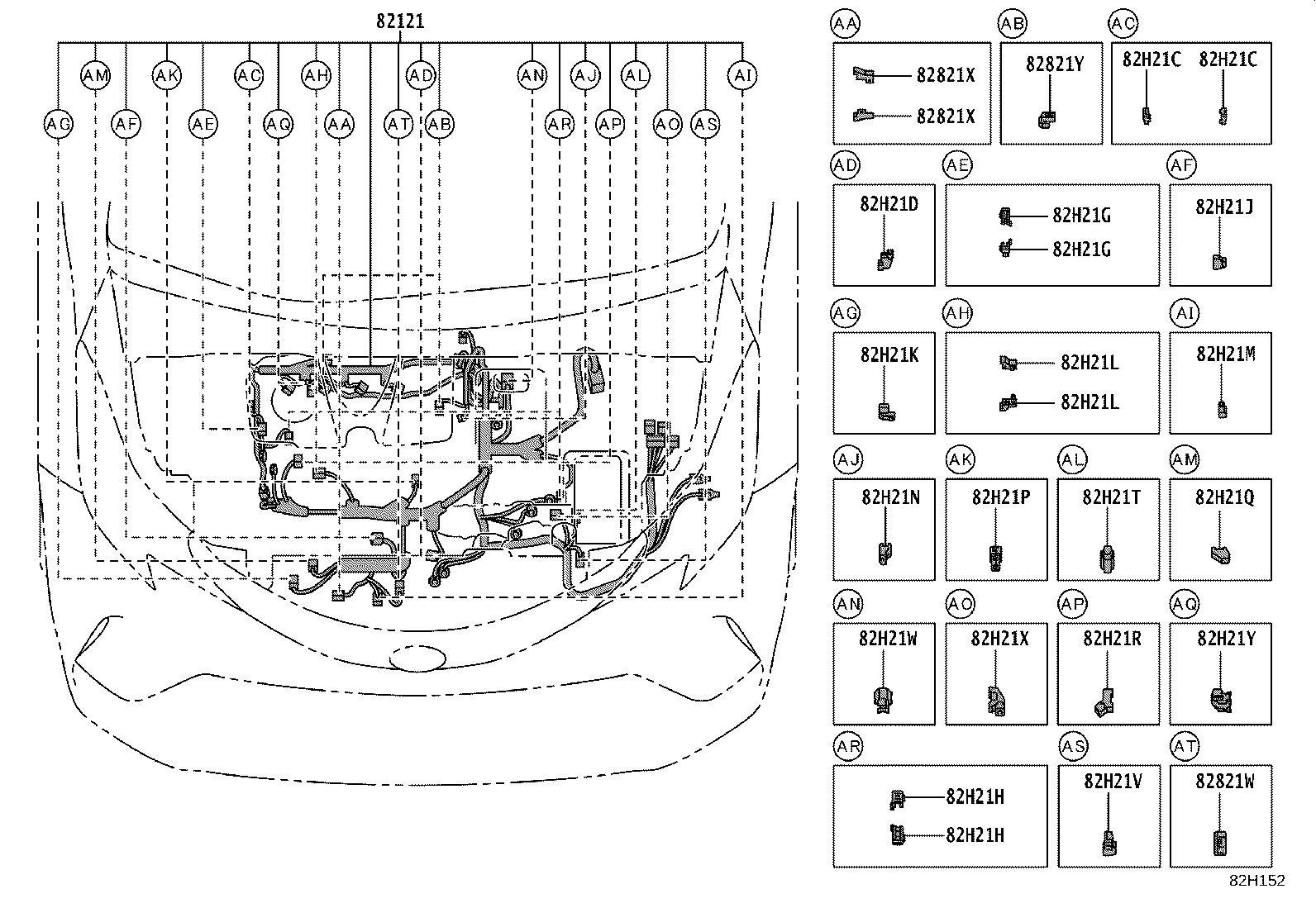 82121-08241 WIRE, ENGINE product image