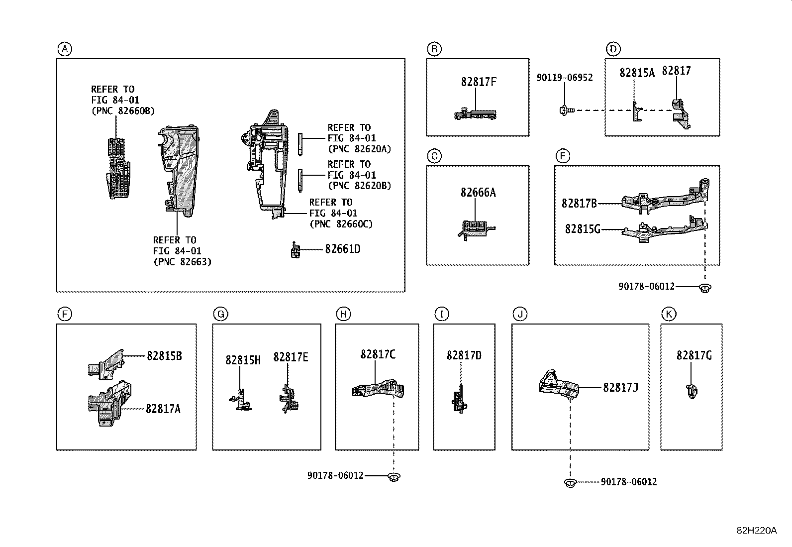 82142-V2090 WIRE, INSTRUMENT PANEL, NO.2 product image