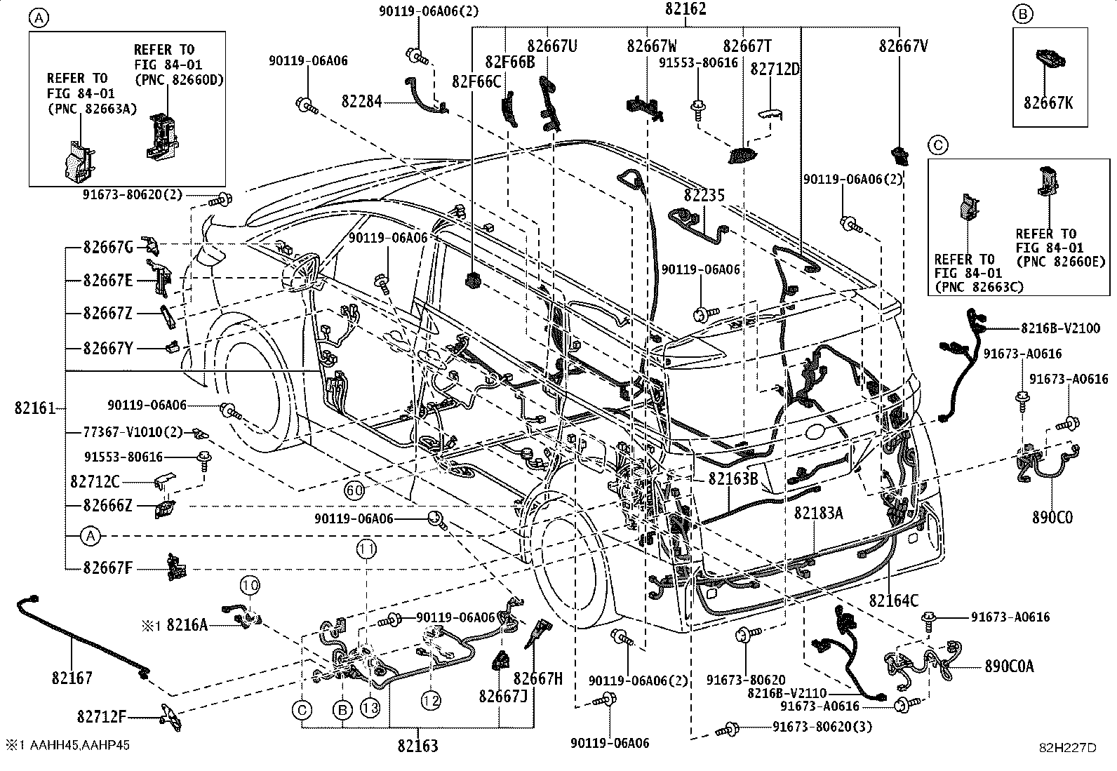 82142-V2090 WIRE, INSTRUMENT PANEL, NO.2 product image