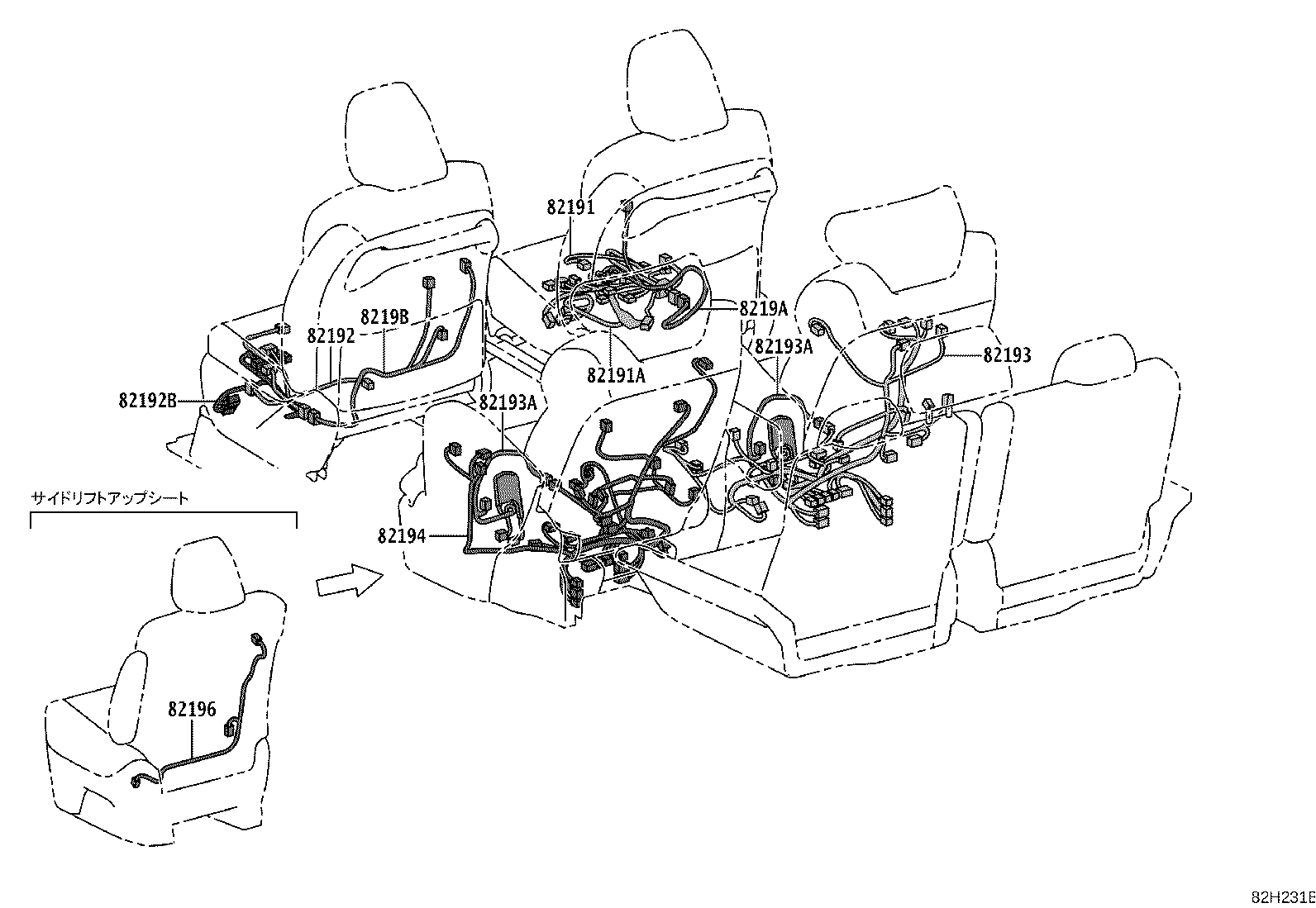 82142-V2090 WIRE, INSTRUMENT PANEL, NO.2 product image