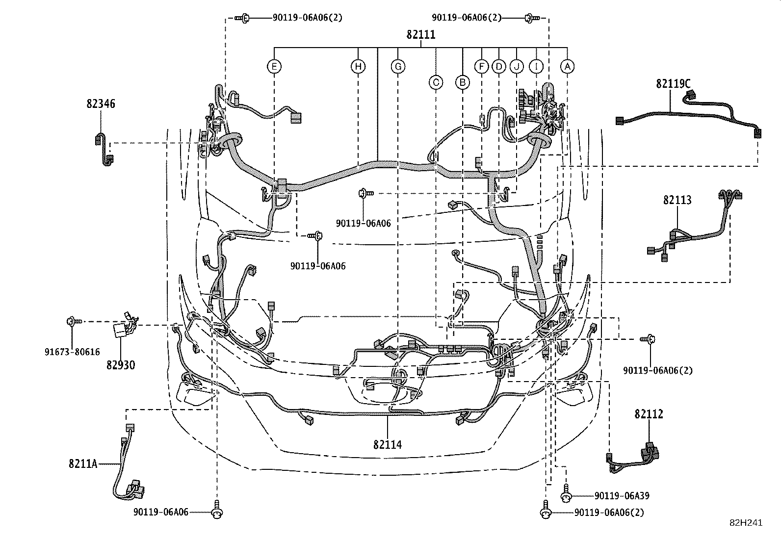 82817-V2140 PROTECTOR, WIRING HARNESS, NO.2 product image