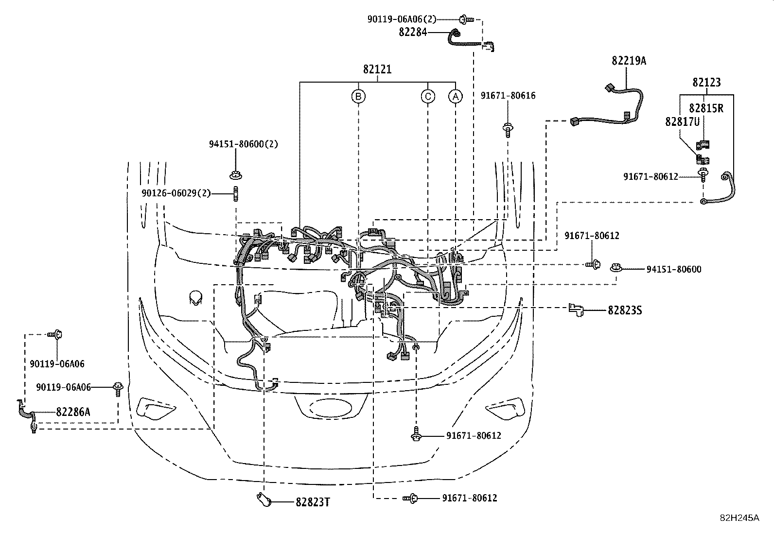 82817-V2140 PROTECTOR, WIRING HARNESS, NO.2 product image