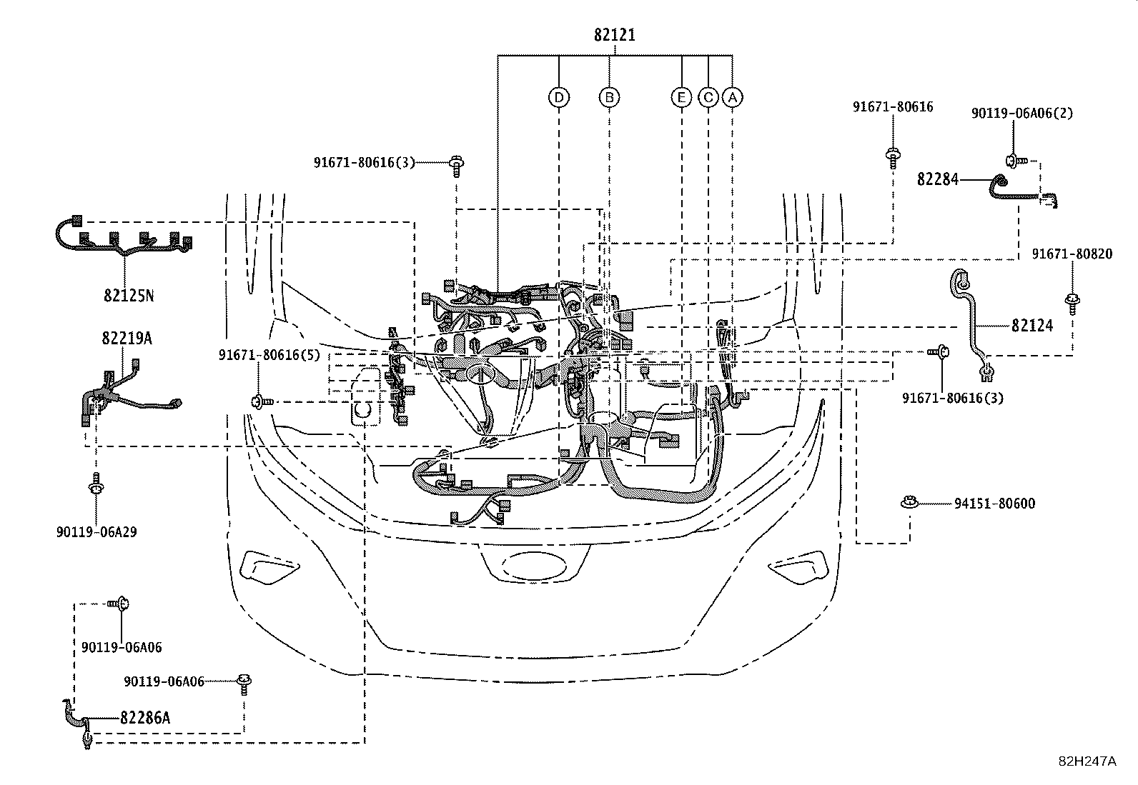 82817-V2140 PROTECTOR, WIRING HARNESS, NO.2 product image