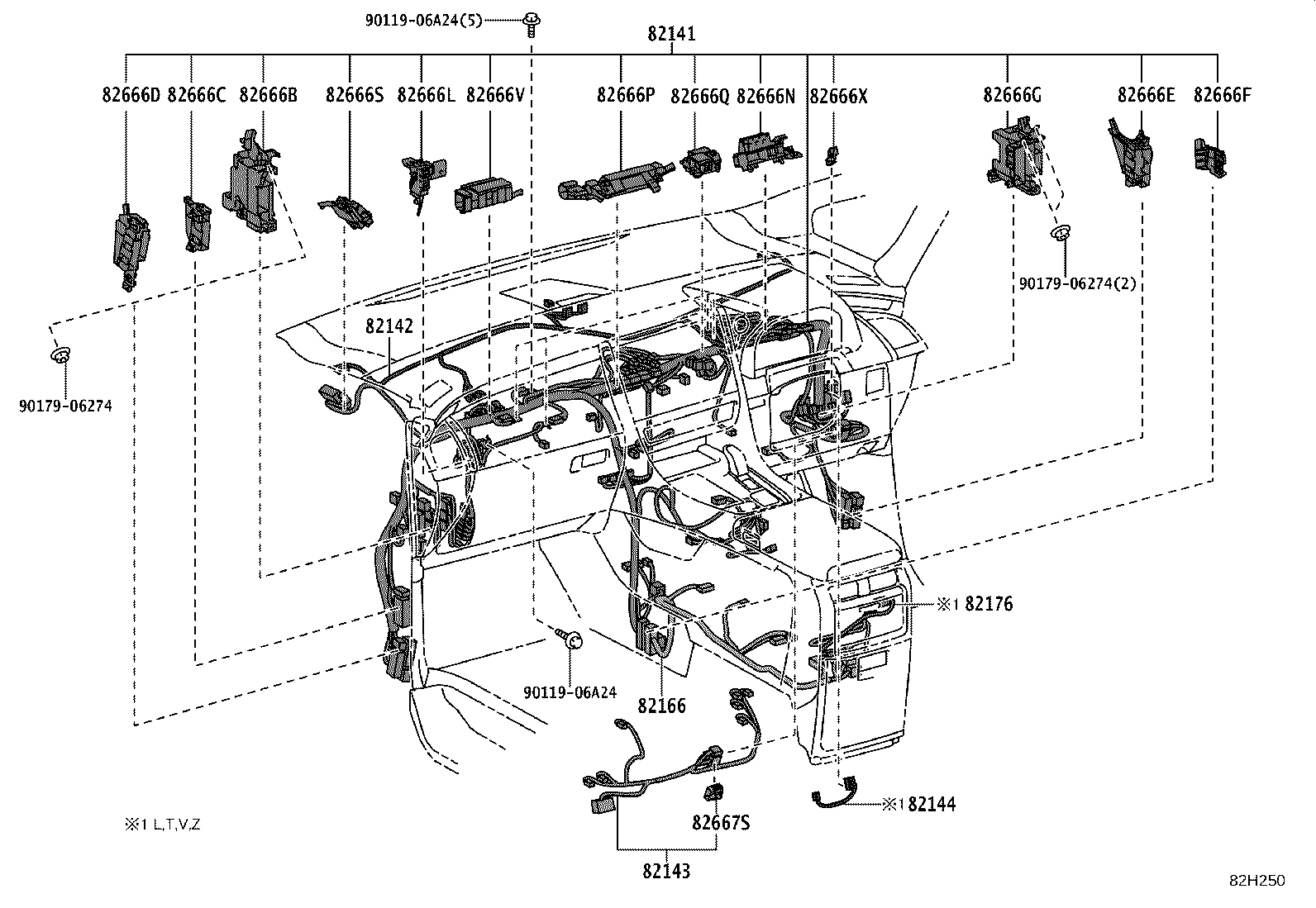 82817-V2140 PROTECTOR, WIRING HARNESS, NO.2 product image