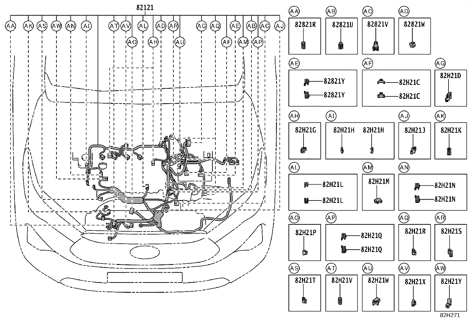 82817-VT420 PROTECTOR, WIRING HARNESS, NO.2 product image