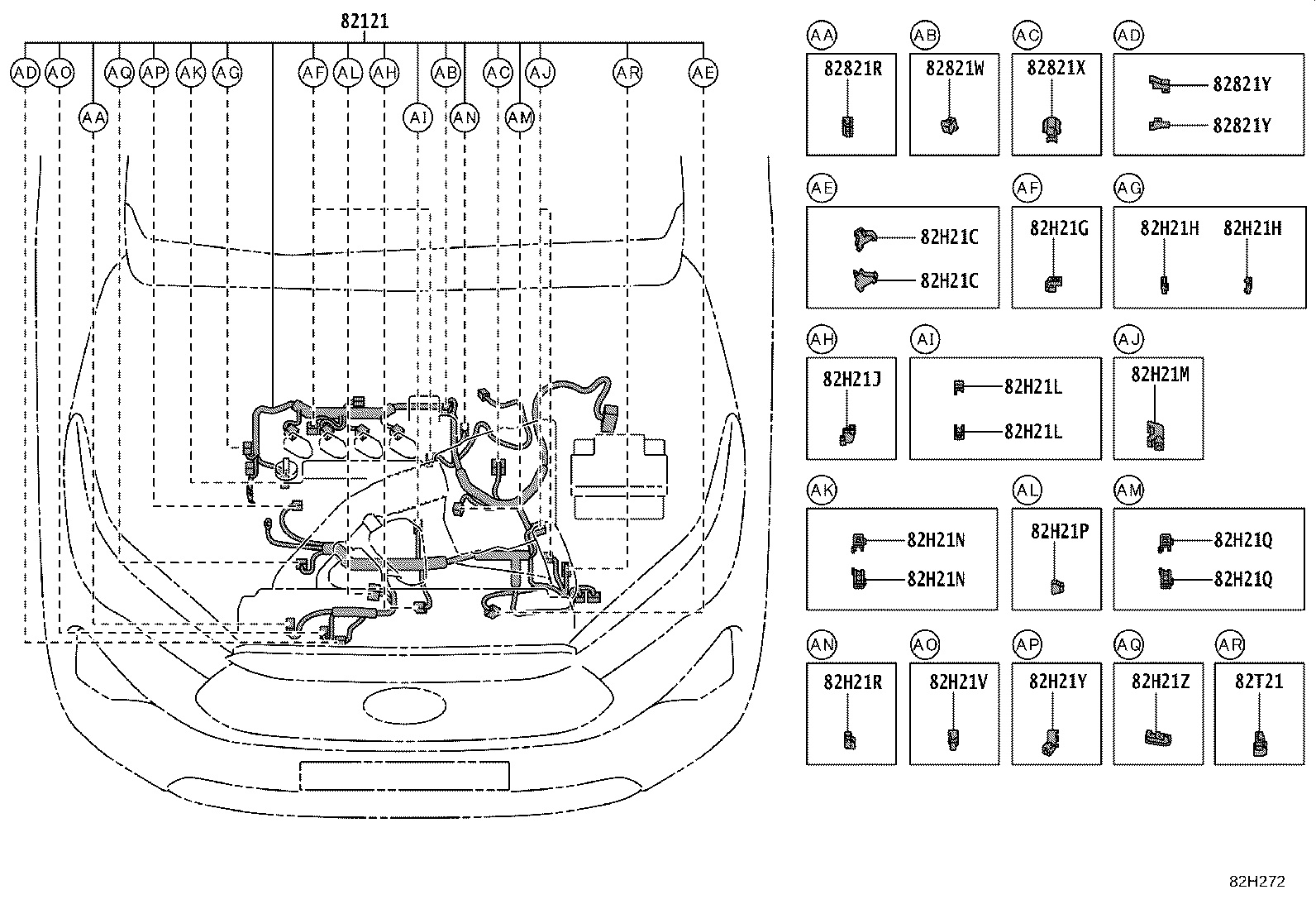 82817-VT420 PROTECTOR, WIRING HARNESS, NO.2 product image