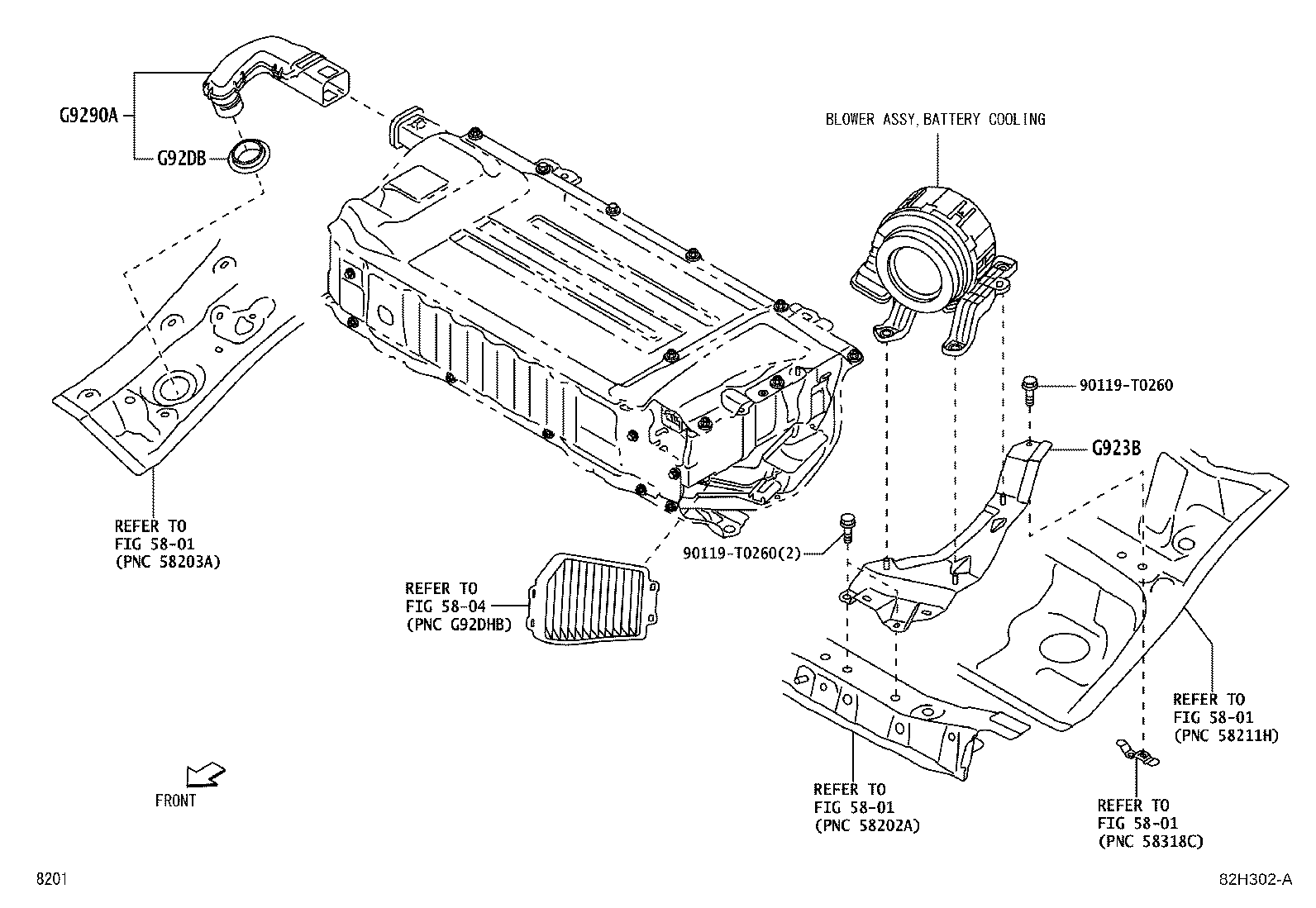 G920Q-0J020 SHIELD SUB-ASSY, HYBRID BATTERY, NO.1 product image