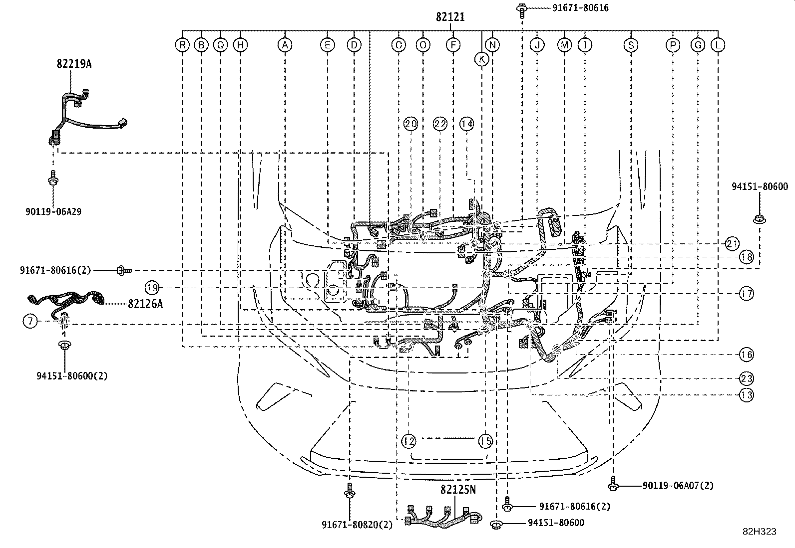 82817-V2B50 PROTECTOR, WIRING HARNESS, NO.1 product image