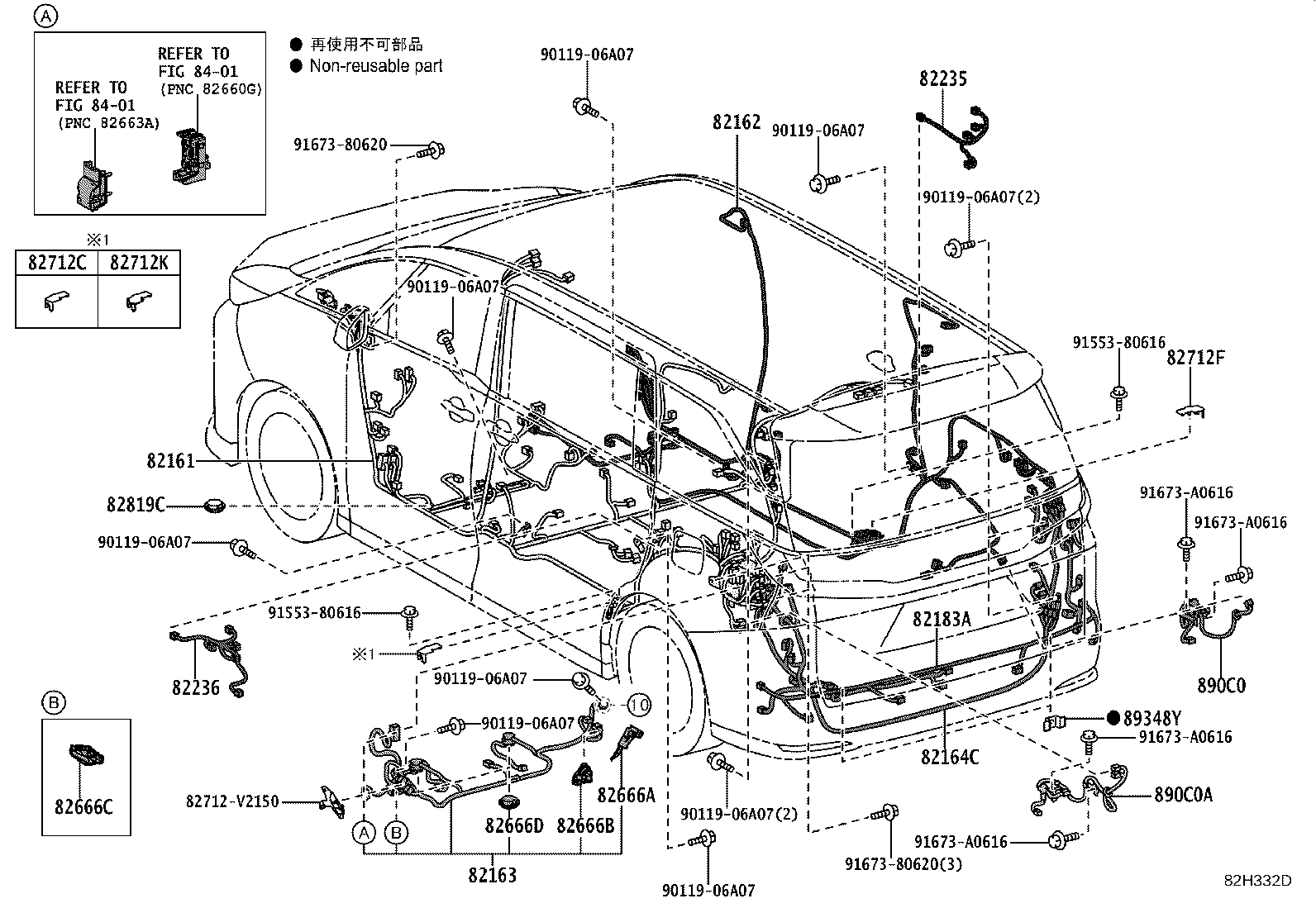82142-V2180 WIRE, INSTRUMENT PANEL, NO.2 product image
