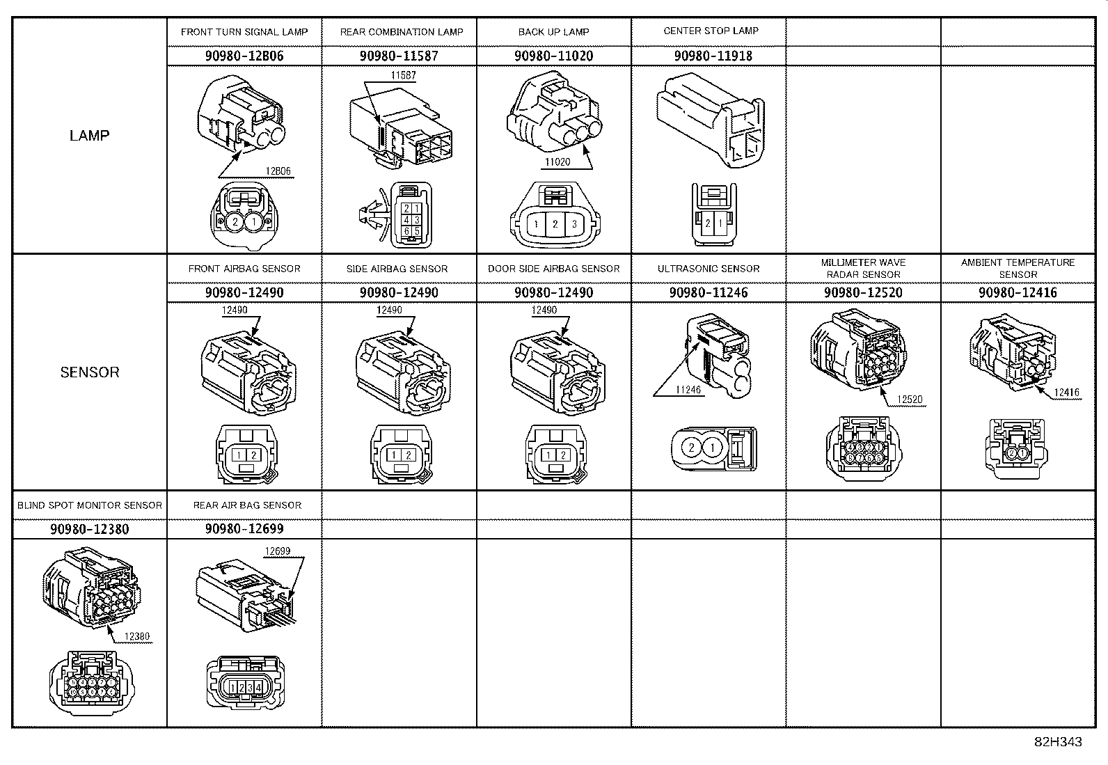 82112-11050 WIRE, ENGINE ROOM, NO.2 product image