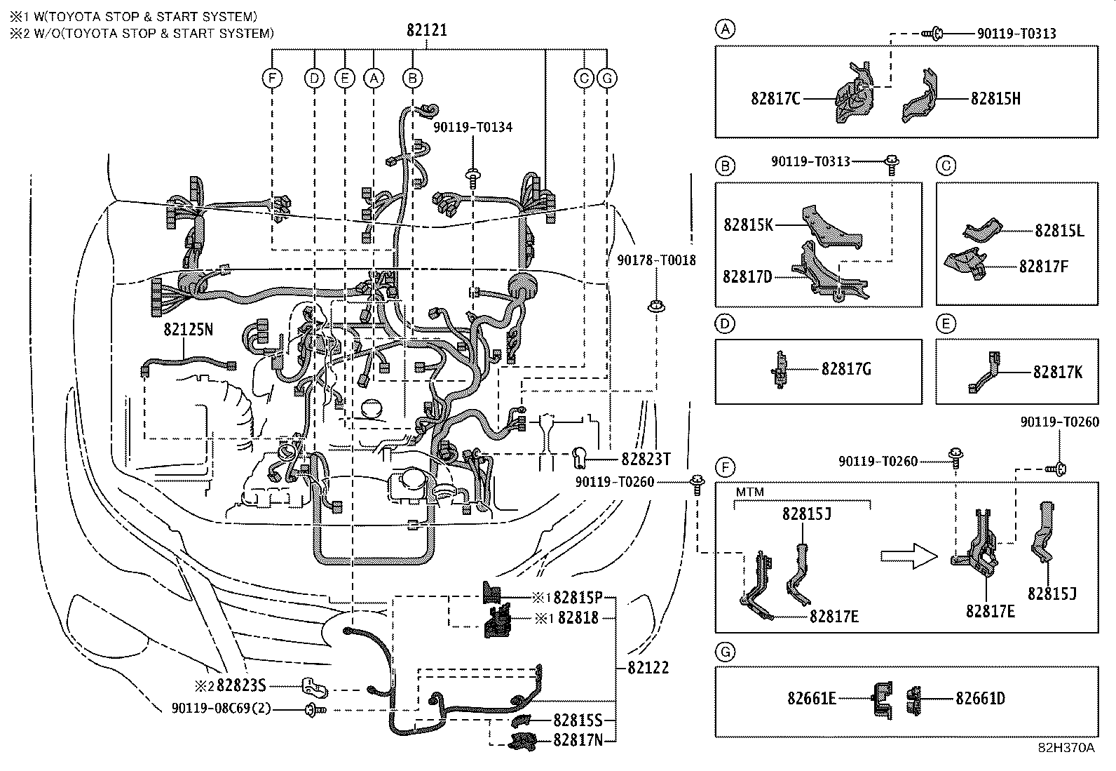 82154-KK830 WIRE, REAR DOOR, NO.2 product image