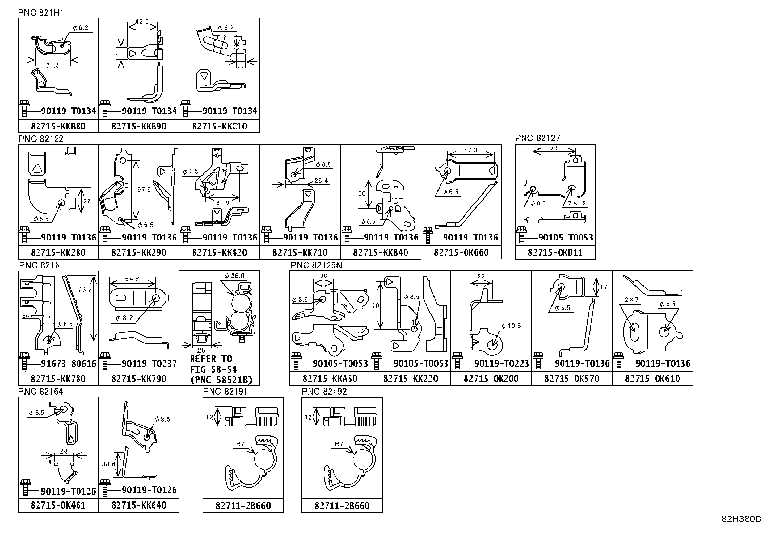 82154-KK830 WIRE, REAR DOOR, NO.2 product image