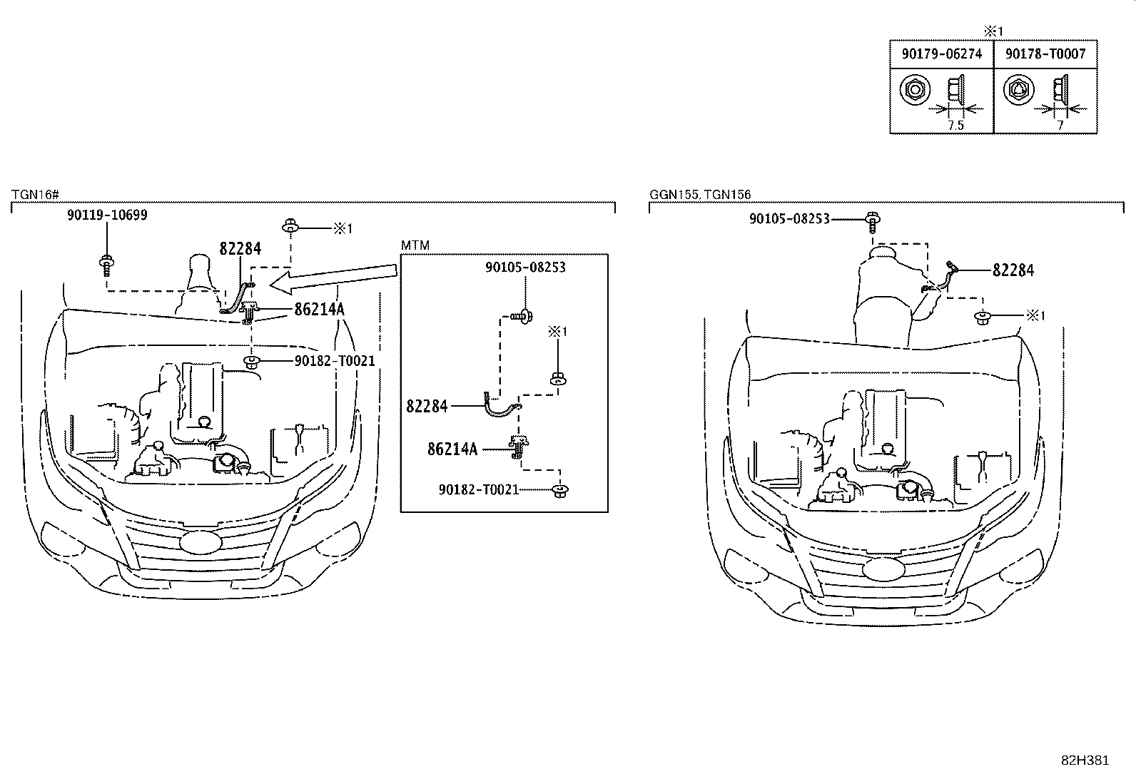 82154-KK830 WIRE, REAR DOOR, NO.2 product image