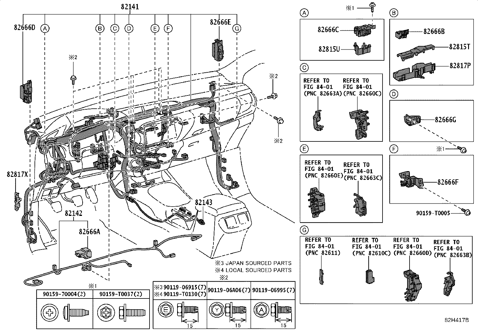 82142-KKD80 WIRE, INSTRUMENT PANEL, NO.2 product image